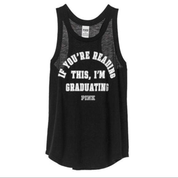 Victoria’s Secret Pink Graduation Tank Top - Picture 2 of 3